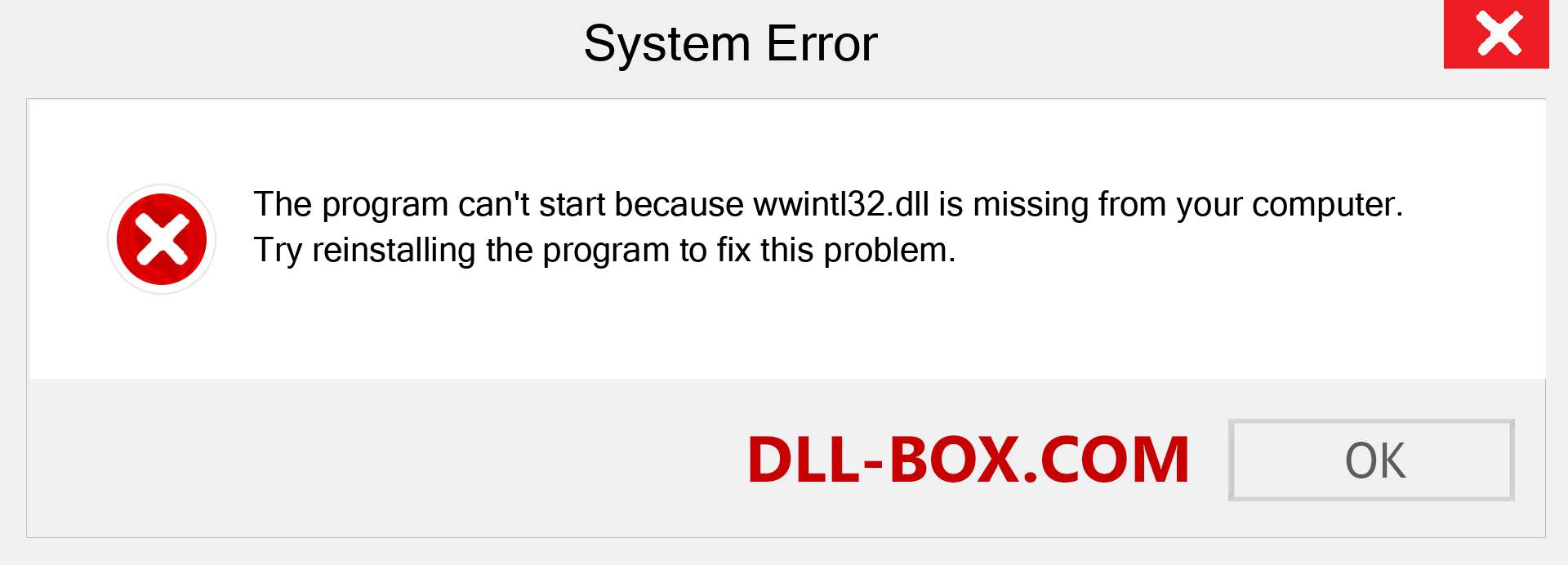  wwintl32.dll file is missing?. Download for Windows 7, 8, 10 - Fix  wwintl32 dll Missing Error on Windows, photos, images